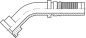 Preview: CAT-Flanscharmatur DN 31-54,0 1 1/4" 45°Bogen
