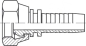 Preview: DKOR DN 19 3/4"-14 BSP-Gewinde mit O-Ring
