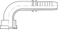 Preview: SAE-Flanscharmatur DN 19-44,5 1" 90°Bogen