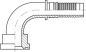 Preview: SAE-Flanscharmatur DN 51-79,4 2" 90° Bogen, 6000 PSI Interlock