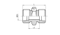 Preview: G 25S M 36 x 2,0 gerade Verschraubung, Edelstahl 1.4571
