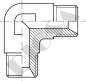Preview: W 1/8" BSP Winkelverschraubung, Edelstahl 1.4571