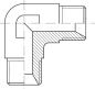 Preview: W 3/8" BSP Winkelverschraubung