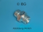 Preview: G 1/8" BSP  gerade Verschraubung, Edelstahl 1.4571