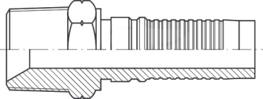 AGN DN 25 1"-11 1/2 NPT-Außengewinde konisch, Interlock