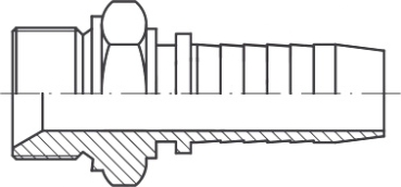AGR DN 8 1/4"-19 BSP-Außengewinde