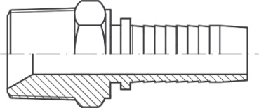 AGRK DN 6 3/8"-19 BSPT-Außengewinde konisch