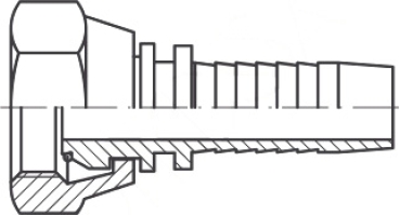 DKOR DN 25 1"-11 BSP-Gewinde mit O-Ring
