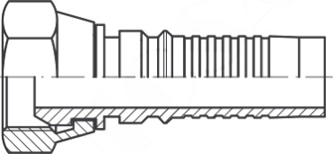 DKOR DN 31 1 1/4"-11 BSP-Gewinde mit O-Ring, Interlock