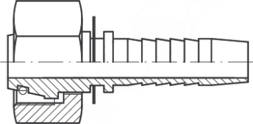 Preview: DKOS DN 25 25S M 36 x 2,0 24° Konus mit O-Ring