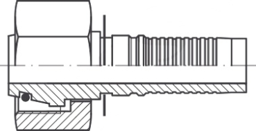 DKOS DN 31 38S M 52 x 2,0 24° Konus mit O-Ring