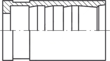 Fassung DN 10 R6/R7/R8/Thermoplastikschlauch mit Stahleinlage