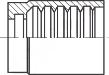 Fassung DN 10 1SN/2SN/2SC Edelstahl 1.4404