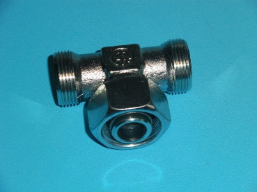 EVT 38S M 52 x 2,0 einstellbare T-Verschraubung, Edelstahl