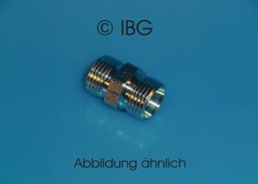 G 12S M 20 x 1,5 gerade Verschraubung, Edelstahl 1.4571