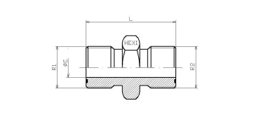 G 1" ORFS  gerade Verschraubung, Edelstahl 1.4571