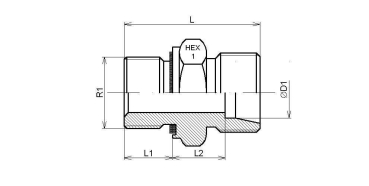 Preview: GE 30S M 42 x 2,0, M 42 x 2,0 Einschraubgewinde, Edelstahl 1.4571