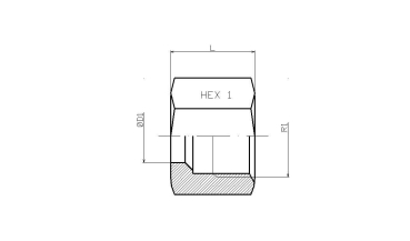 M 10 L Überwurfmutter für Rohr-Ø 10mm, M 16 x 1,5, Edelstahl 1.4571