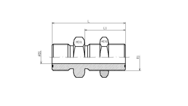SV 1 11/16" ORFS gerade Schottverschraubung