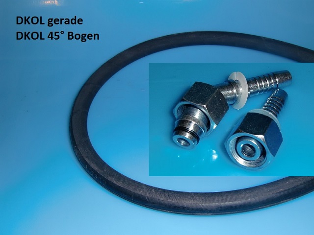 Hydraulikschlauch 2SC DN12 15 L DKOL45 1000 mm CEL 