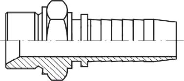 2SN DN 19 x 700 Hydraulikschlauch