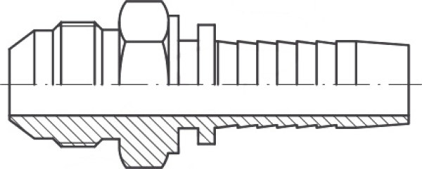 AGJ DN 16 7/8"-14 UNF-Außengewinde