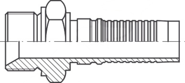 AGR DN 51 2"-11 BSP-Außengewinde, Interlock