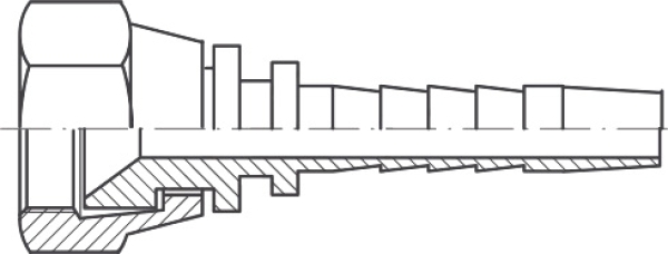 DKJ DN 38 1 7/8"-12 UNF-Innengewinde