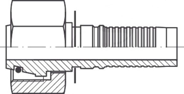 DKOS DN 19 20S M 30 x 2,0 24° Konus mit O-Ring