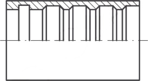 Fassung DN 5 1TF/2TF, Edelstahl 1.4404
