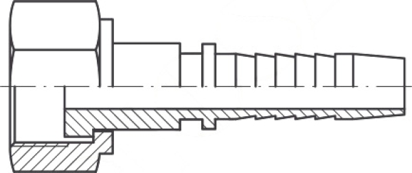 ORFS DN 19 1 7/16"-12 Innengewinde, flachdichtend