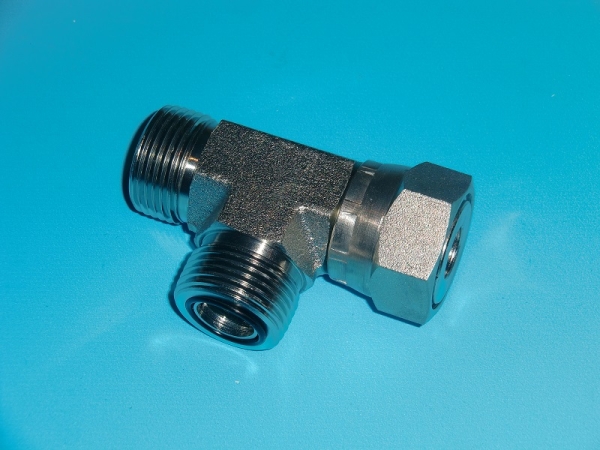 EVL 9/16" ORFS einstellbare L-Verschraubung, Edelstahl 1.4571