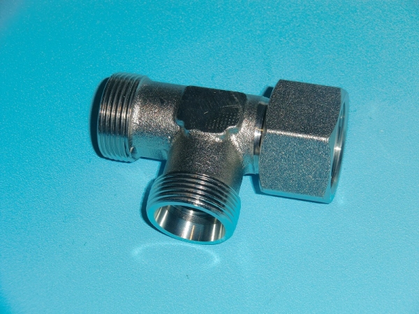 EVL 15L M 22 x 1,5 einstellbare L-Verschraubung, Edelstahl 1.4571