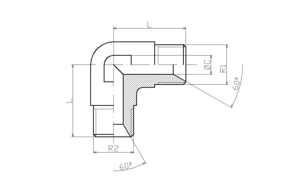 W 3/8" BSP Winkelverschraubung