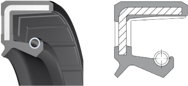 Wellendichtring 20 x 28 x 4 AS NBR