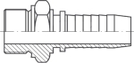 AGRF DN 6 1/4"-19 BSP-Außengewinde, flachdichtend
