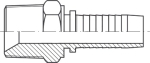 AGRK DN 10 3/8"-19 BSPT-Außengewinde konisch