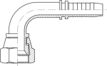 DKJ DN 19 1 1/16"-12 UNF-Innengewinde 90° Bogen