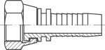 DKRF DN 10 1/2"-14 BSP-Innengewinde, flachdichtend