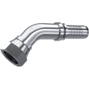 DKR DN 8 3/8"-19 45° Bogen BSP-Innengewinde, Edelstahl